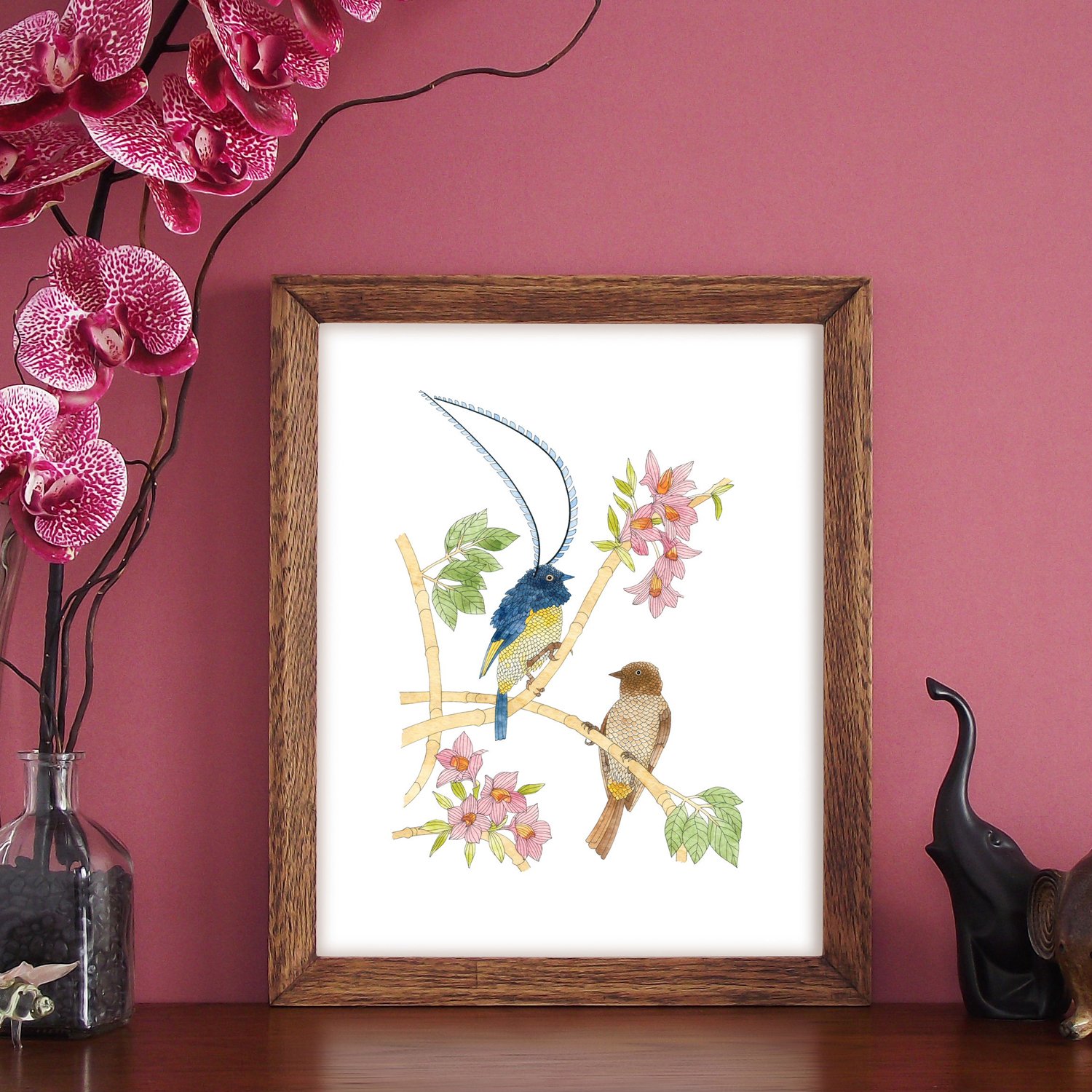 Image of Print of Saxony Bird of Paradise series 1