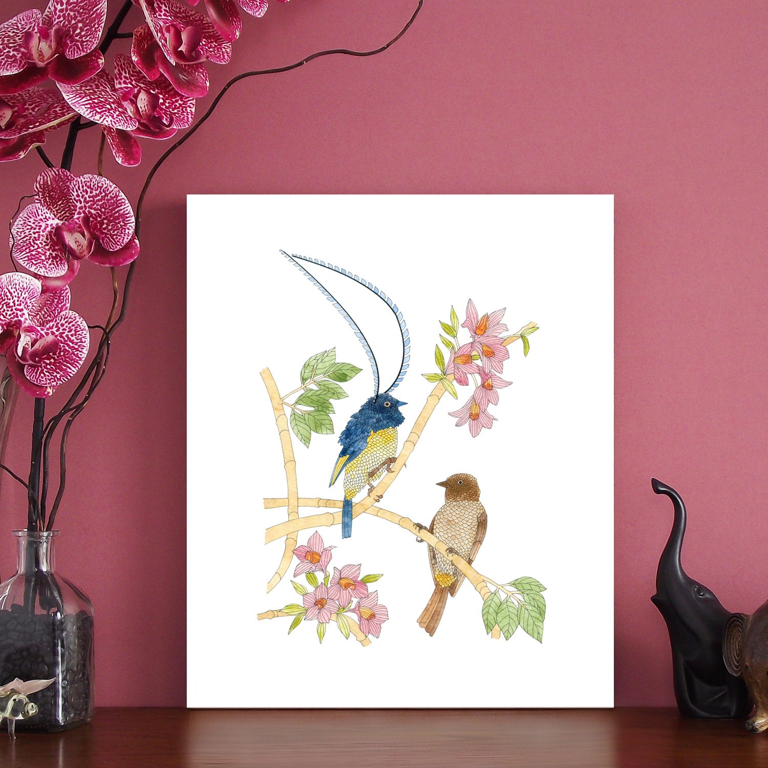 Image of Print of Saxony Bird of Paradise series 1