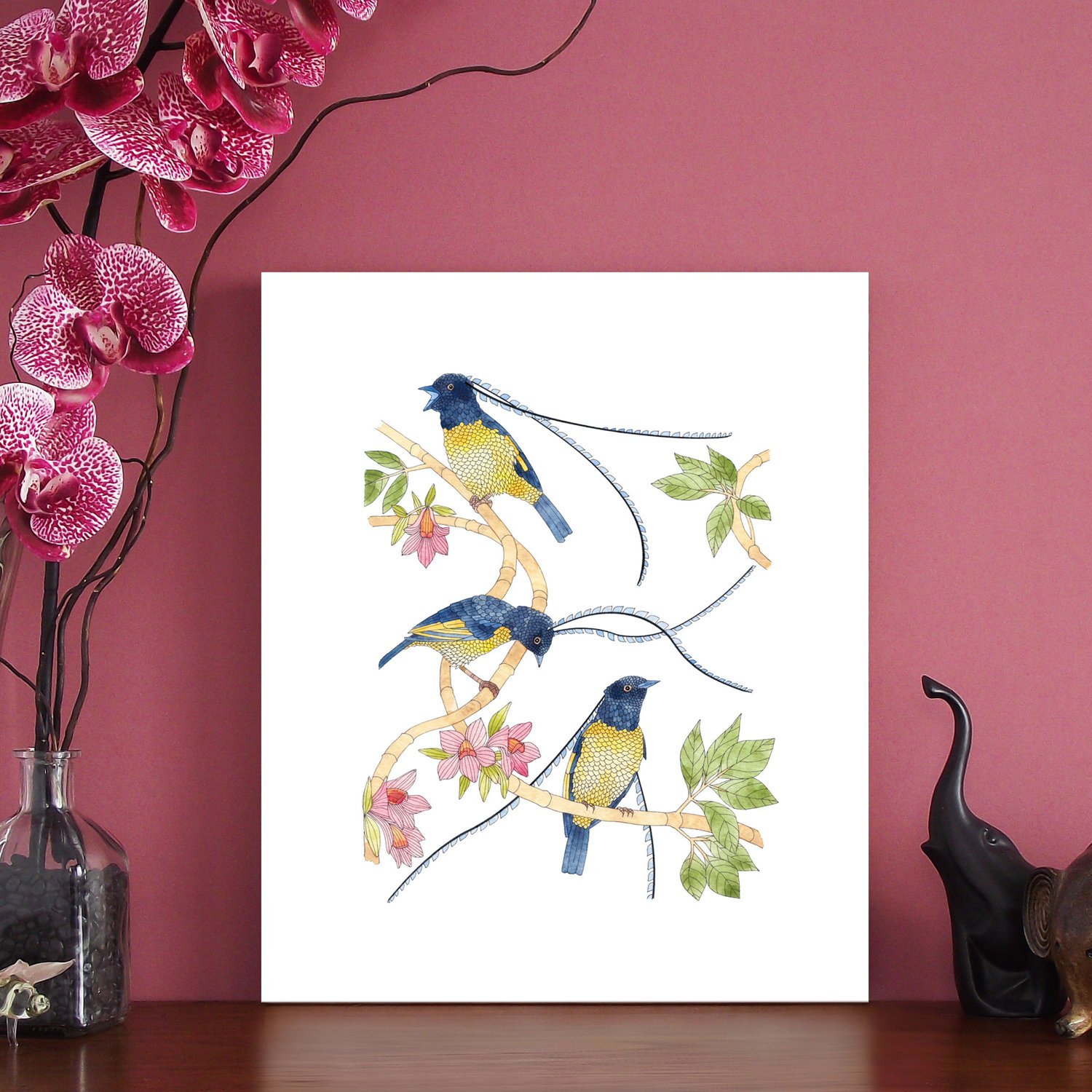 Image of Print of Saxony Bird of Paradise series 2