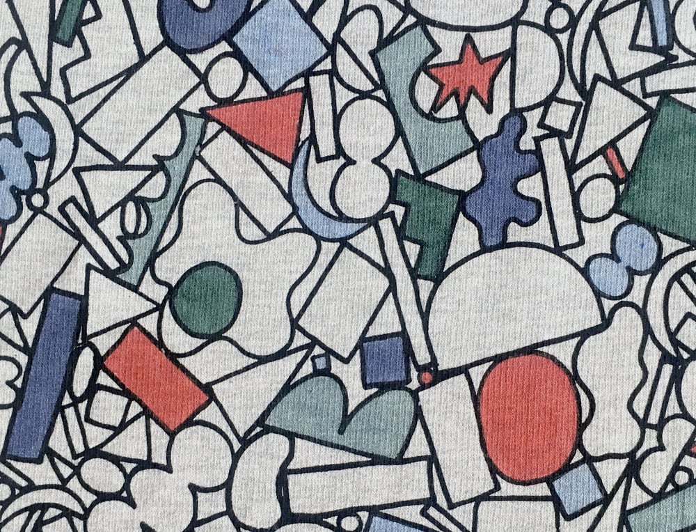 Image of PILE OF COLORED SHAPES SWEATSHIRT