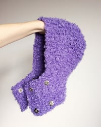 Image 3 of bouclé balaclava in violet