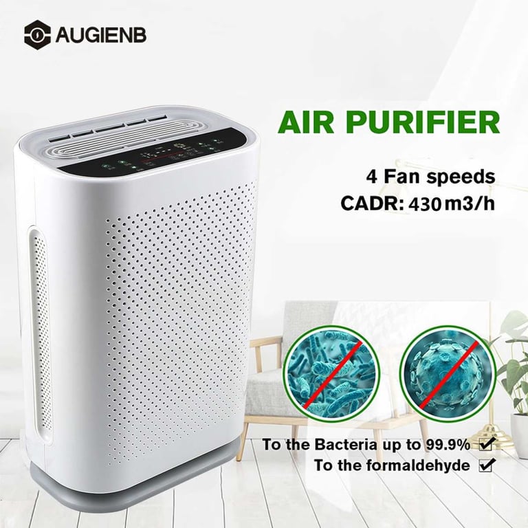 Air Purifier with HEPA Filter Negative Ions Air Cleaner Remove Formaldehyde