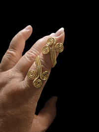 Image 3 of Gold Paj Ntaub Ring