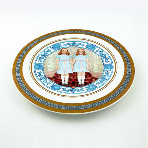 Image of Shining Twins - Large Fine China Plate - #0776
