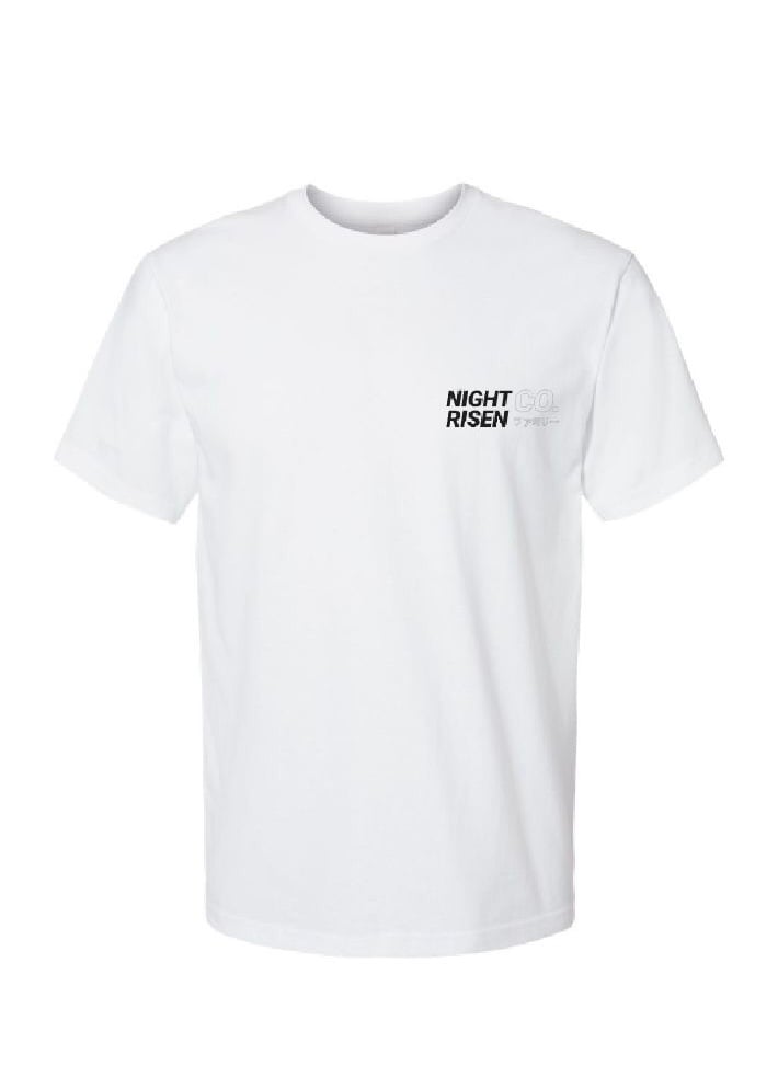 Image of Nightrisen Katakana  White Tee