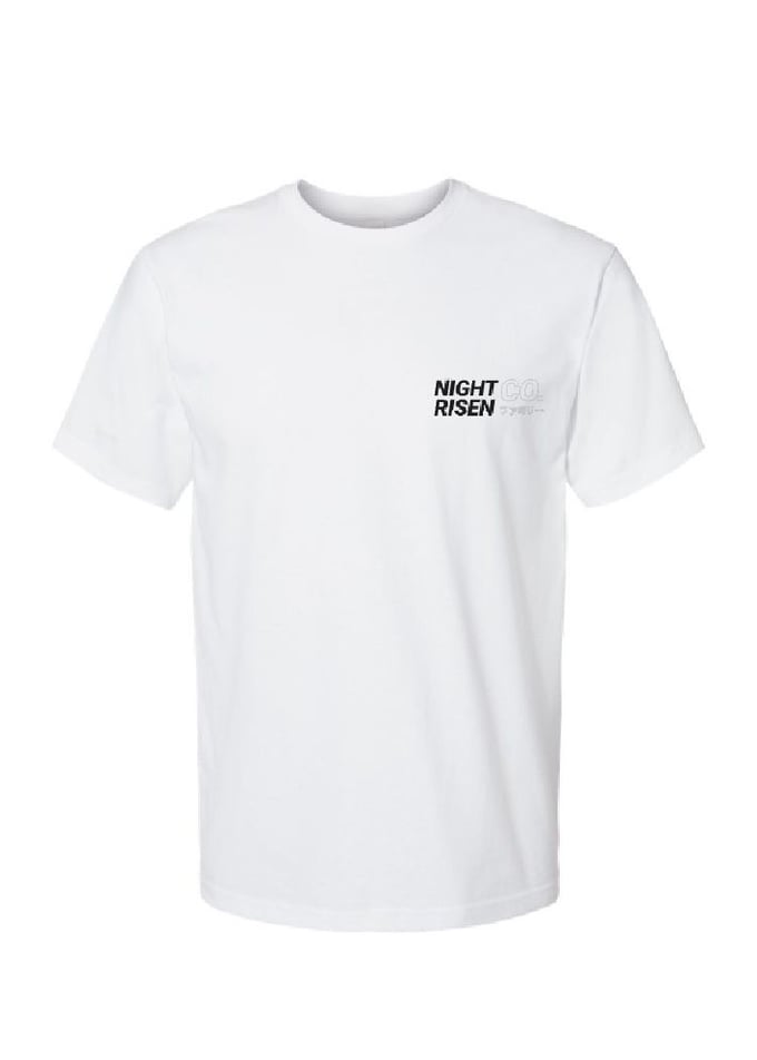 Image of Nightrisen Katakana  White Tee