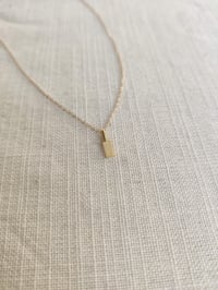 Image 2 of Mini Rectangle Necklace 