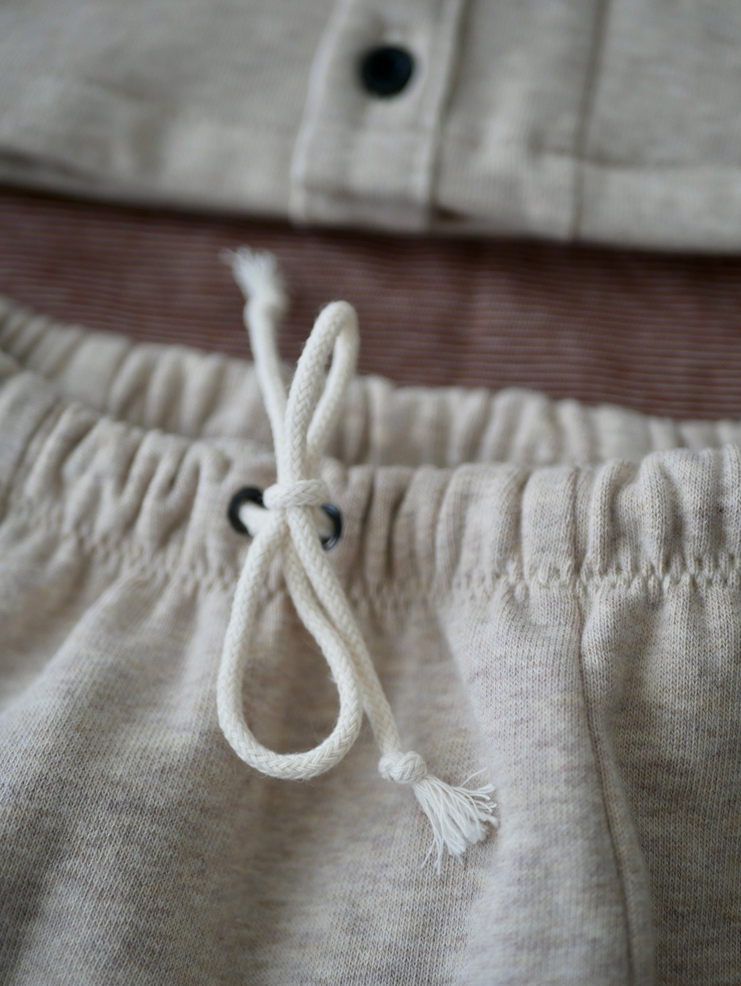 Image of PANTALON SWEAT beige chiné / SWEAT PANTS beige