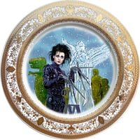 Image 1 of Edward Scissorhands - Large Fine China Plate - #0743