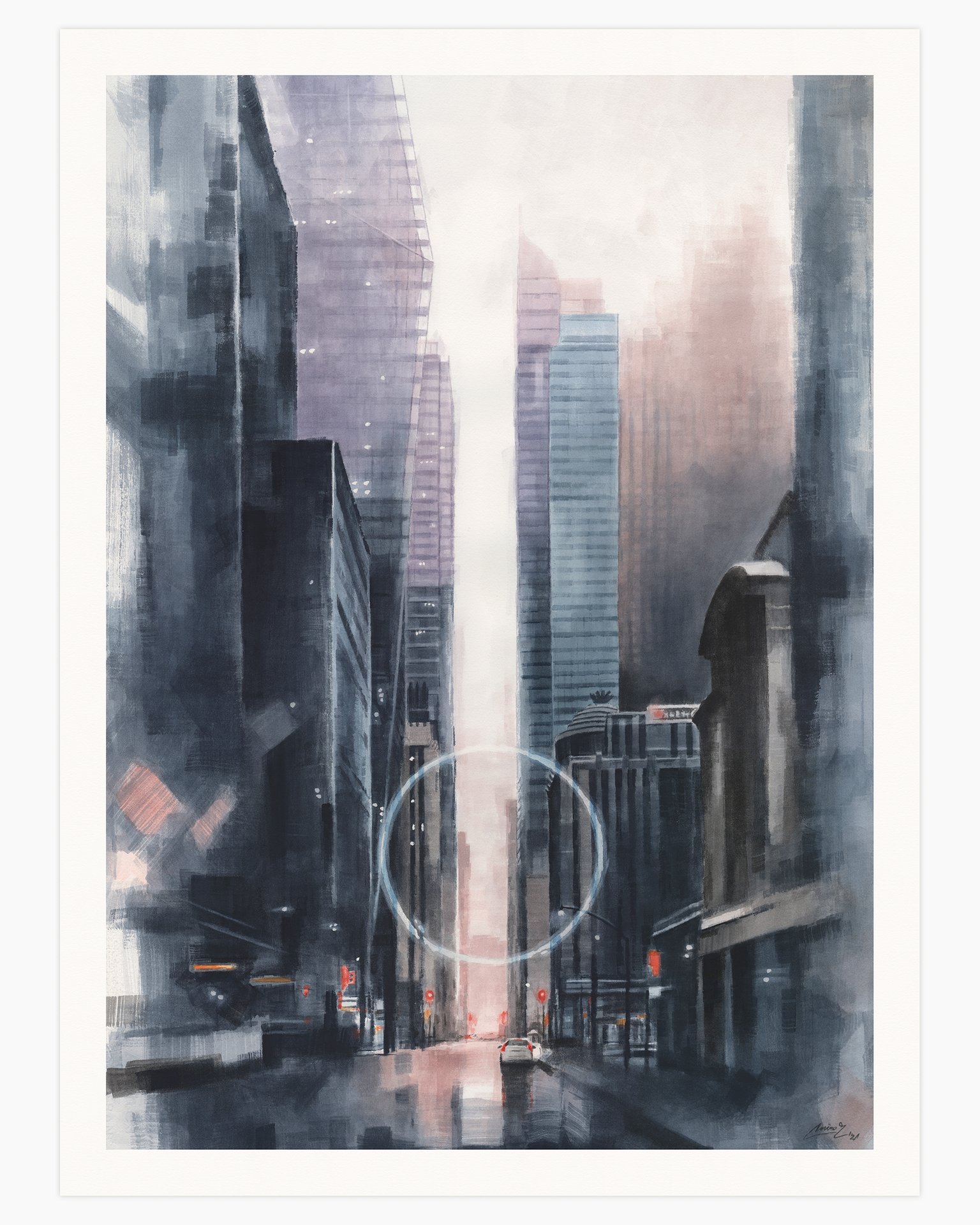 Image of City in Circle - Limited Edition Prints