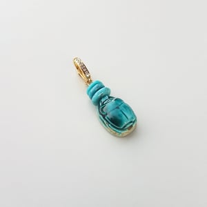 Scarab & Turquoise Charm 