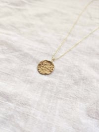 Image 1 of Hammered Moon Necklace 