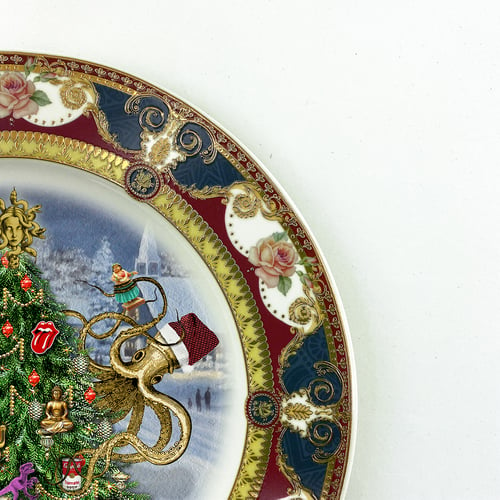 Image of X-MAS WORLD - Fine China Plate - #0787