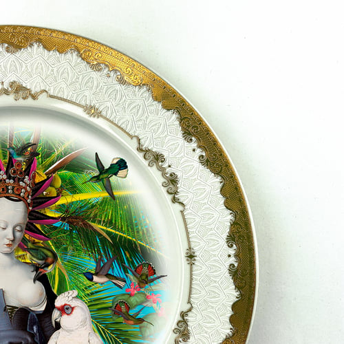 Image of Queen of the birds - Fine China Plate - #0789
