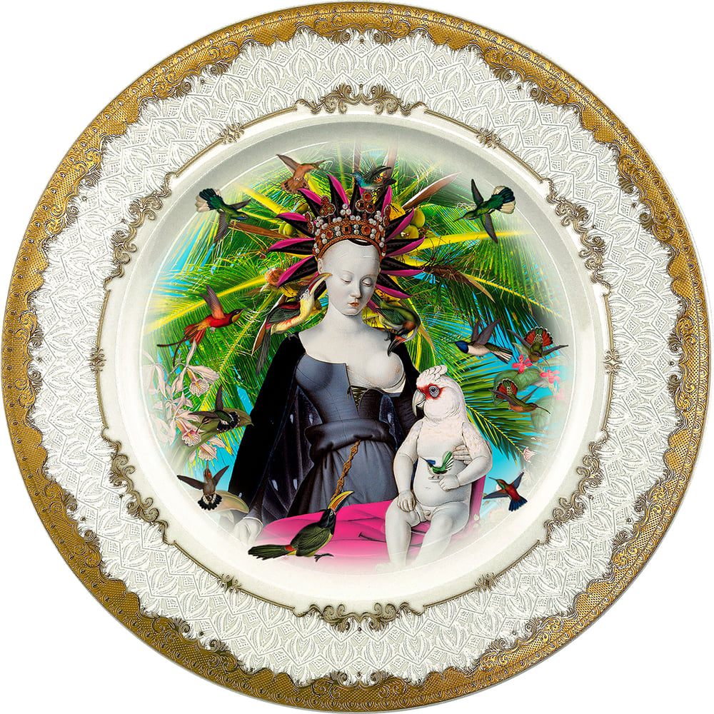 Image of Queen of the birds - Fine China Plate - #0789