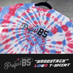Image of PROJECTB5 - Tie Dye "Hoodstack" Logo T-Shirt