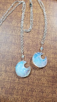 Image 1 of Carved Crescent Moon with Star