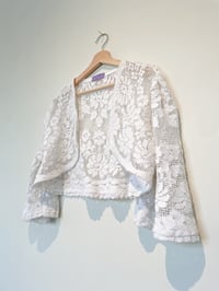 Image 4 of Vintage Cotton  Lace Bolero 