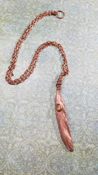 Image 1 of Citrine Copper Feather