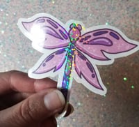 Image 4 of Mythical Kawaii Pink and Purple Fairy Dragonfly Wand 