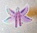 Mythical Kawaii Pink and Purple Fairy Nunchucks Stickers