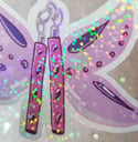 Mythical Kawaii Pink and Purple Fairy Nunchucks Stickers