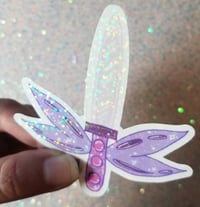 Image 4 of Mythical Kawaii Pink and Purple Fairy Dagger Sticker