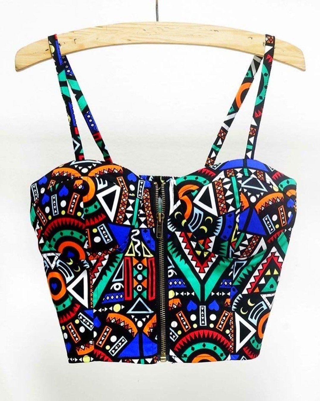 African Print Janett Corset Top - ShopperBoard