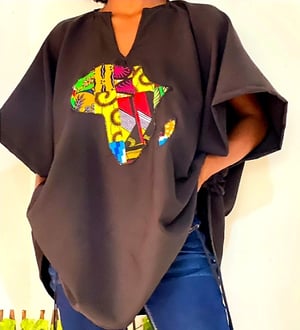 Image of UNISEX AFRICAN MAP TOP