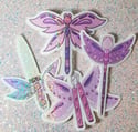 Mythical Kawaii Pink and Purple Fairy Weapon Stickers | Complete Set of 4