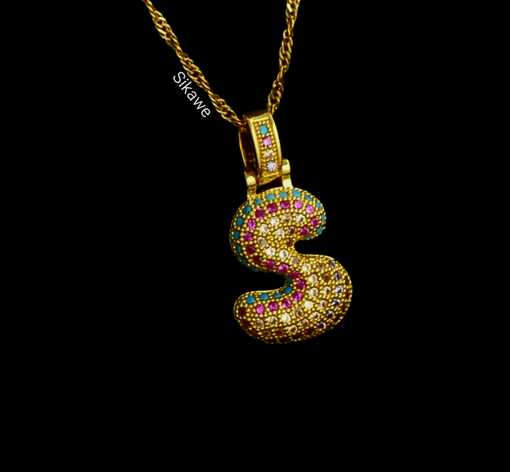Image of RAINBOW INITIAL NECKLACE | PRE-ORDER 