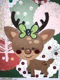 Image 3 of CHRISTMAS REINDEER - 3 PIECE CARD SET!