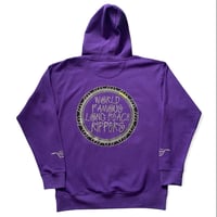 Image 5 of LBC "RIPPERS" HOOKWORM PURPLE HOODIE 3M REFLECTIVE