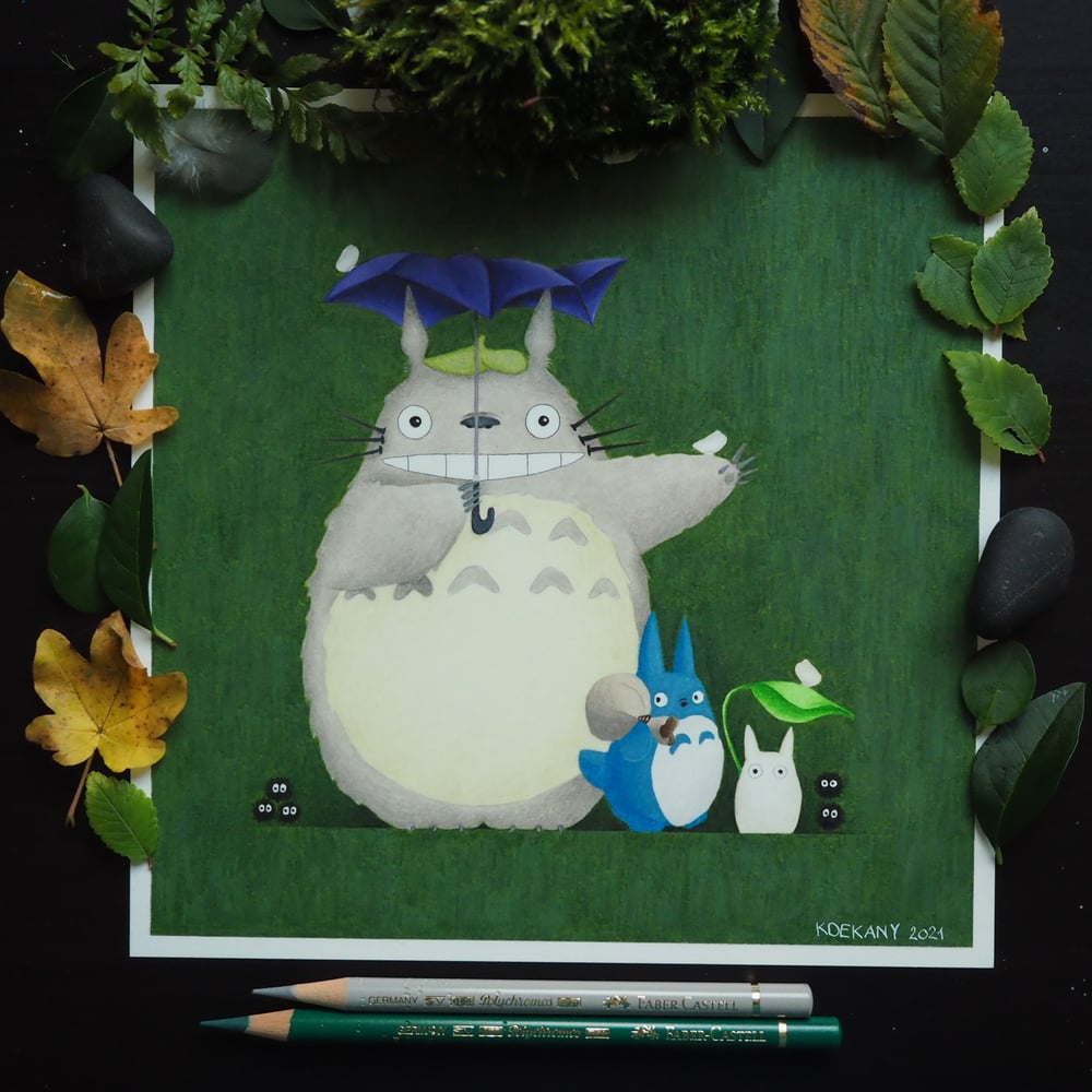 Image of Studio Ghibli My Neighbor Tototro Miyazaki Fine Art Print