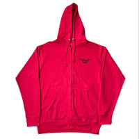 Image 1 of LBC HOOKWORM FULL ZIP HOODIE FUSION RED