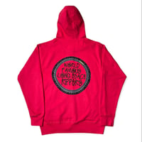 Image 2 of LBC HOOKWORM FULL ZIP HOODIE FUSION RED