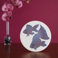 Image 4 of Two fancy fish ceramic wall hanging 