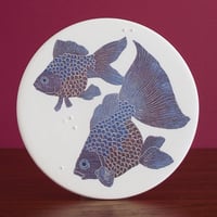 Image 5 of Two fancy fish ceramic wall hanging 