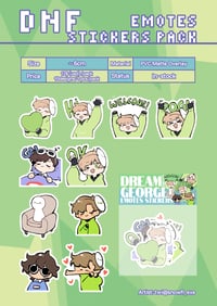 [Ready-Stock] Fan-made PVC Waterproof DNF  Stickers