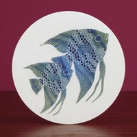 Image 5 of Two angelfish ceramic wall hanging 