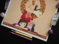Image 3 of Studio Ghibli Kiki's Delivery Service Miyazaki Fine Art Print