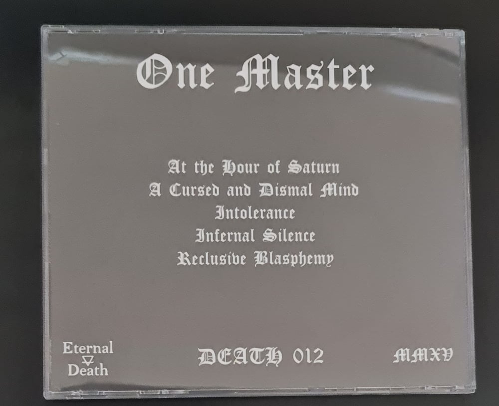 ONE MASTER - “Reclusive Blasphemy” CD