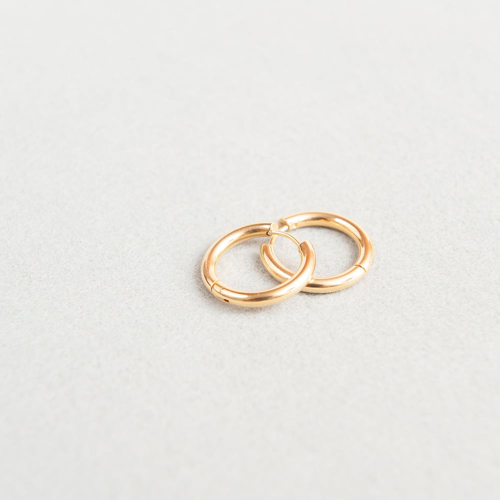 Image of Chunky gold hoops