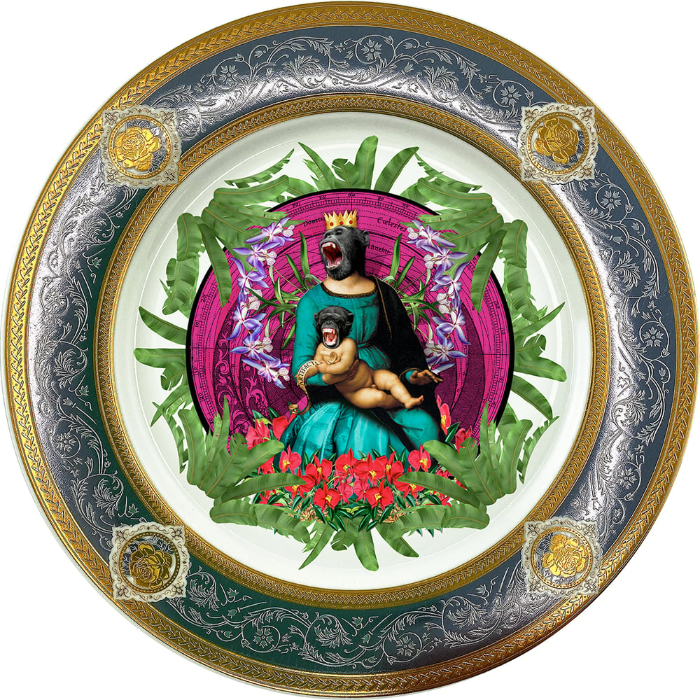 Image of Queen of the apes - Fine China Plate - #0788