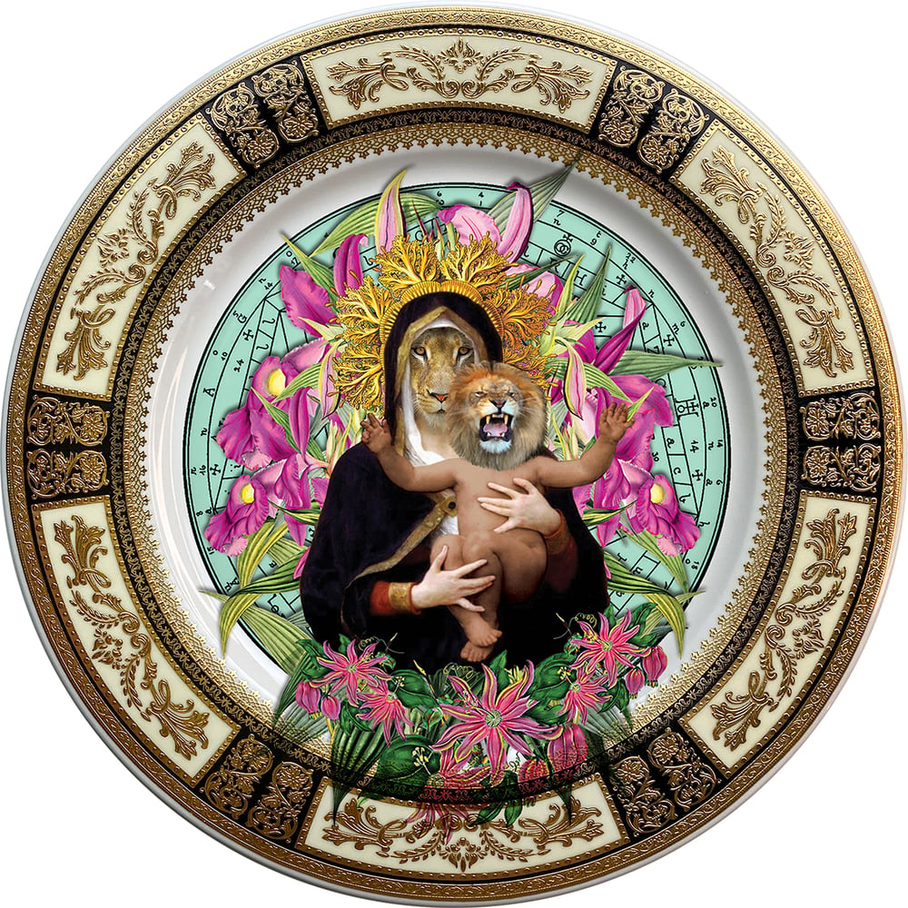 Image of Lion Queen - Fine China Plate - #0740