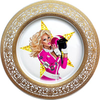 Image 1 of Drag Race - Large fine China Plate - #0745
