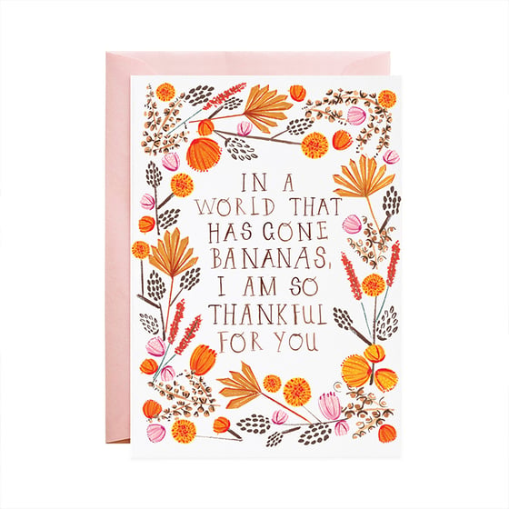 Image of Thankful Bananas - Greeting Card