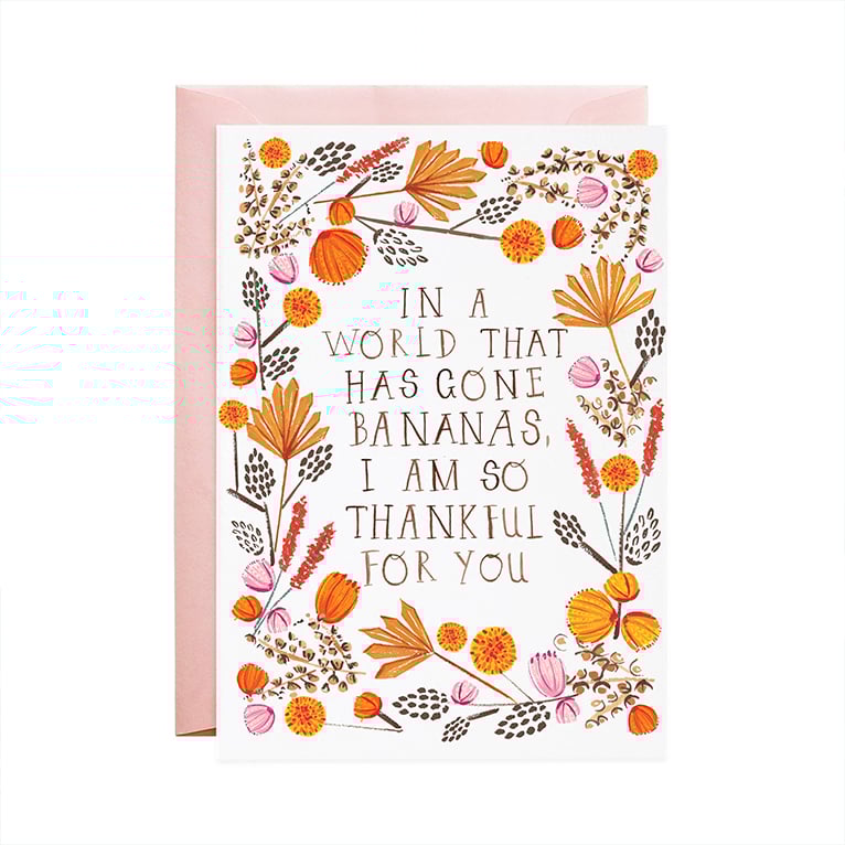 Image of Thankful Bananas - Greeting Card