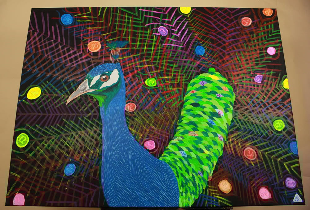 Chakra Neon Peacock