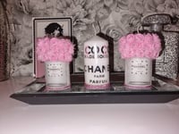 Image 3 of PINK FOAM ROSE CANDLE SET